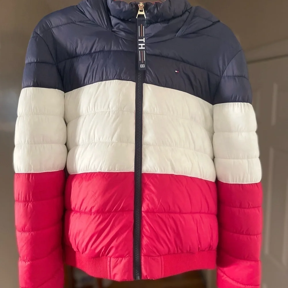 Tommy Hilfiger Stripe Women’s Coat - Picture 3 of 6